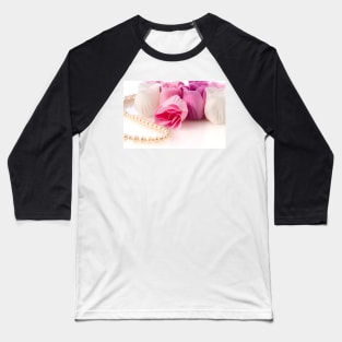 Soap roses and pearl necklace Baseball T-Shirt